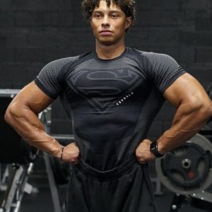 Youngla Men’s Muscle Fit Sports T-Shirt
