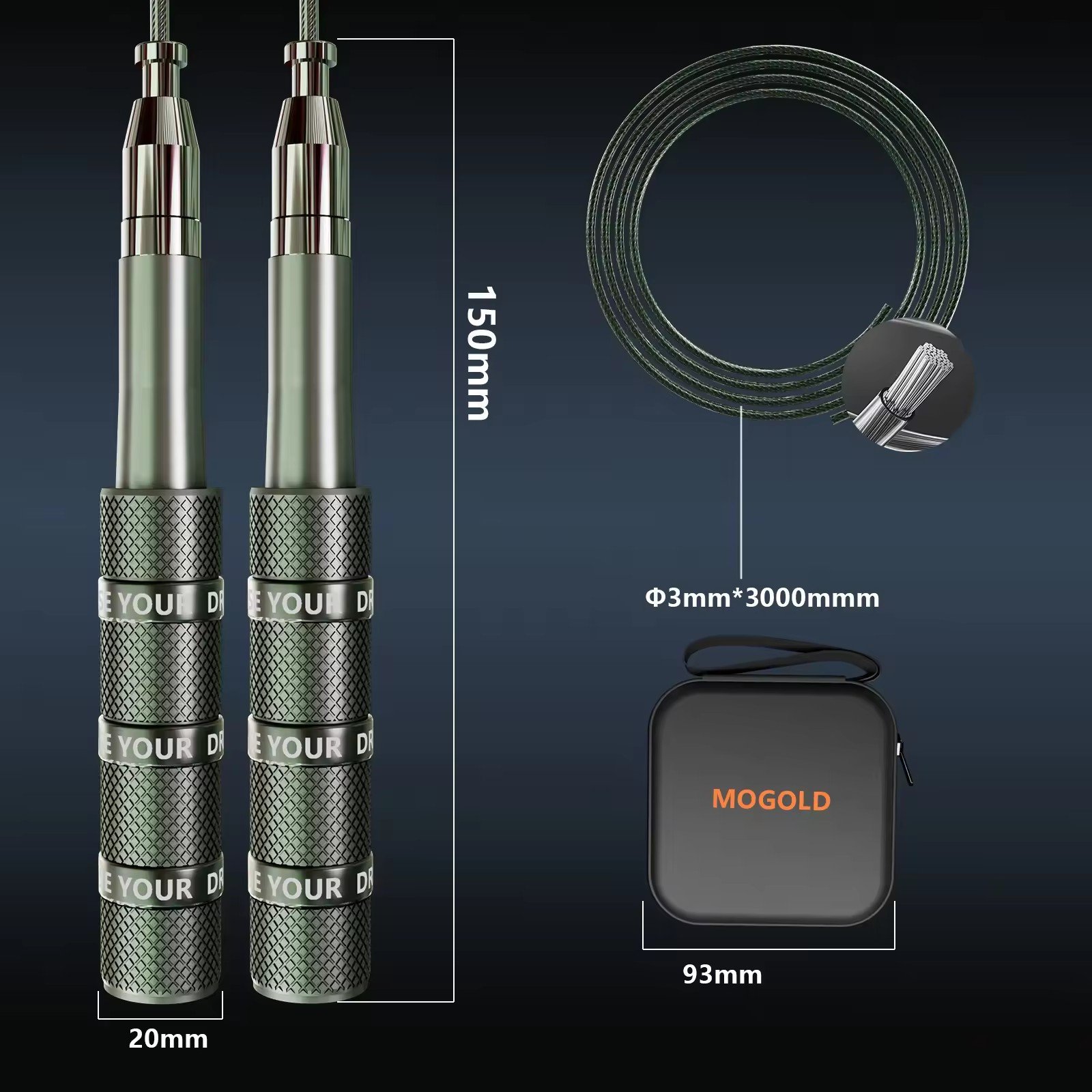 MOGOLD AeroSpin Racing Jump Rope